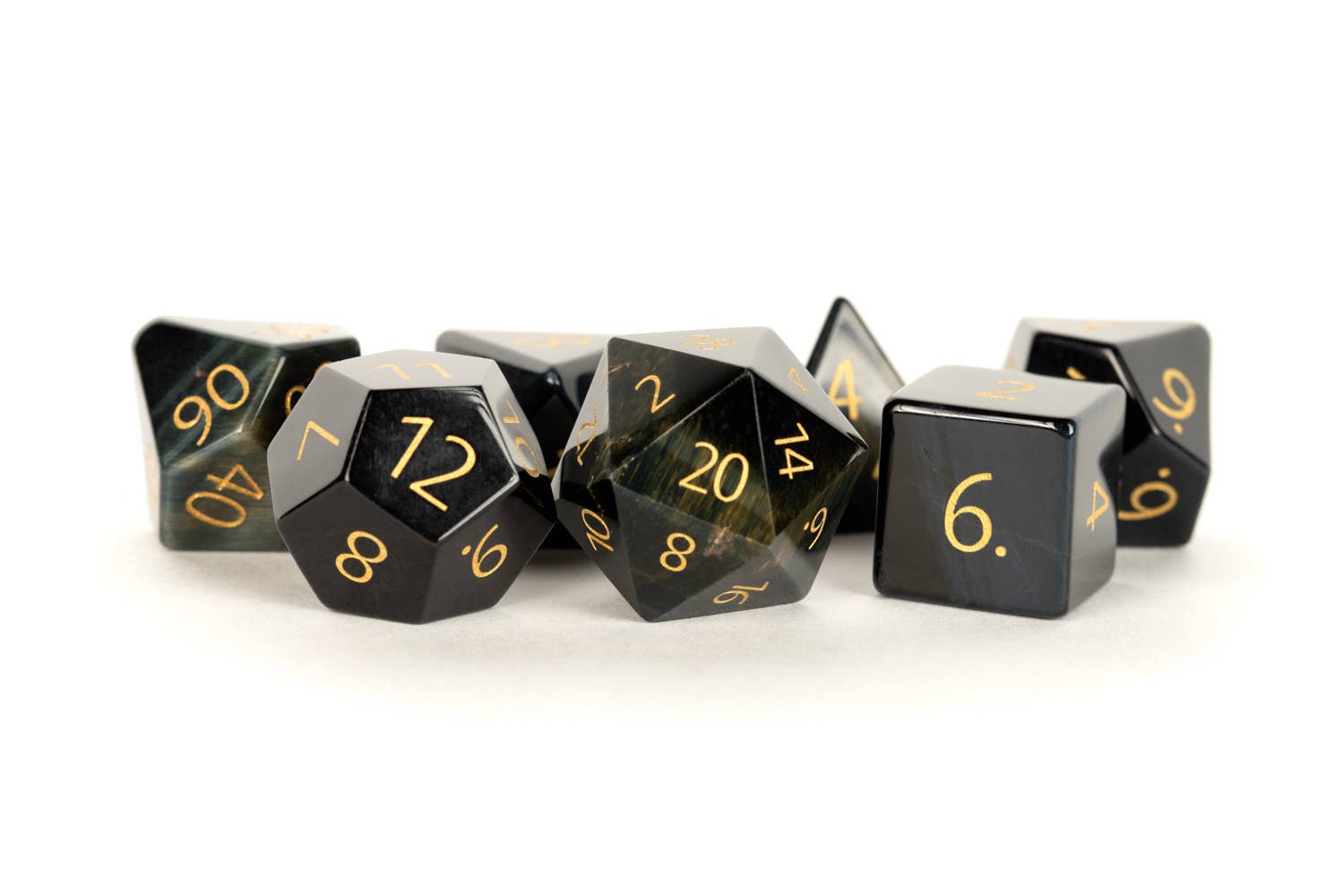 FanRoll by Metallic Dice Games - Wholesale Dice - PREMIUM Engraved Gemstone Dice (18 Options)11