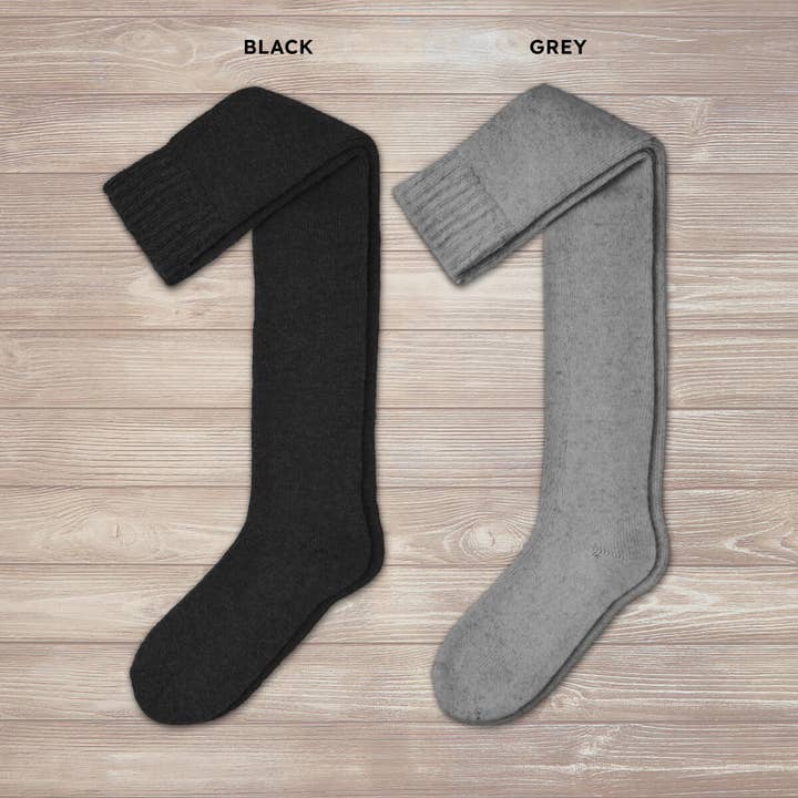 Charcoal Over the Knee (10 Pairs) for wholesale by Nordic Socks