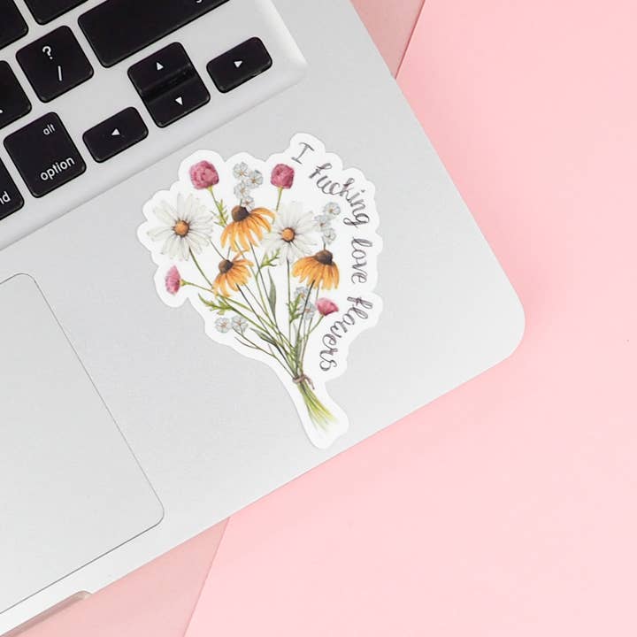 Naughty Florals – wholesale Klistermärke – Jag älskar blommor klistermärke