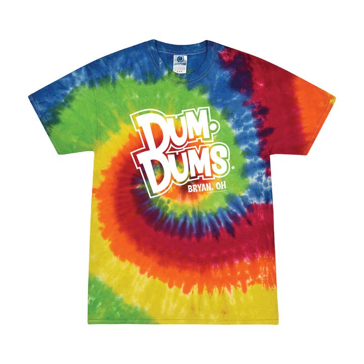 Dum Dums® Ohio Tie-Dye Tee for wholesale by www.sweetvintagetees.com