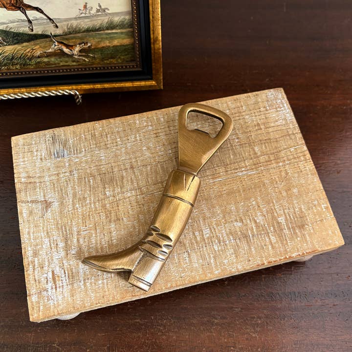 Madison Bay Co. - Historical Home Decor Reproductions - Wholesale Bottle/Wine Opener - Antiqued Brass Equestrian Riding Boot Bottle Opener, 5-1/4”3