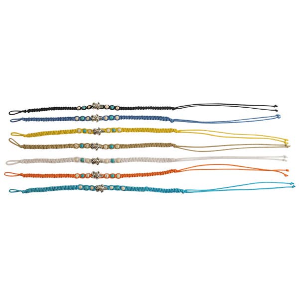 BR Macrame/Howlite~Sea Turtle-84 for wholesale by World End Imports Jewelry & Gifts