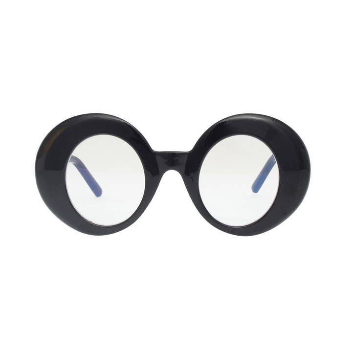BLB Glasses Black Round Retro Eyewear for Women for wholesale on Faire