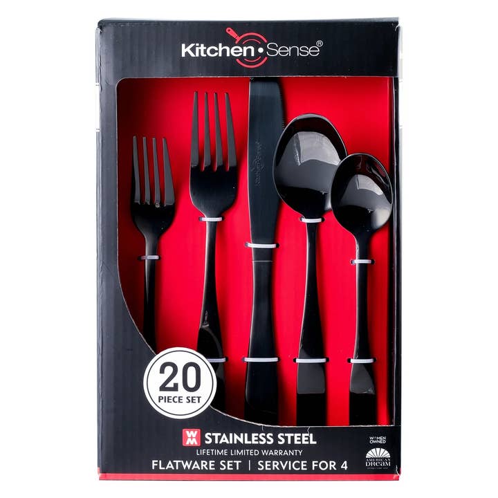 J&V TEXTILES - Wholesale Flatware Set - 40 Piece Stainless Steel Silverware Set for 840