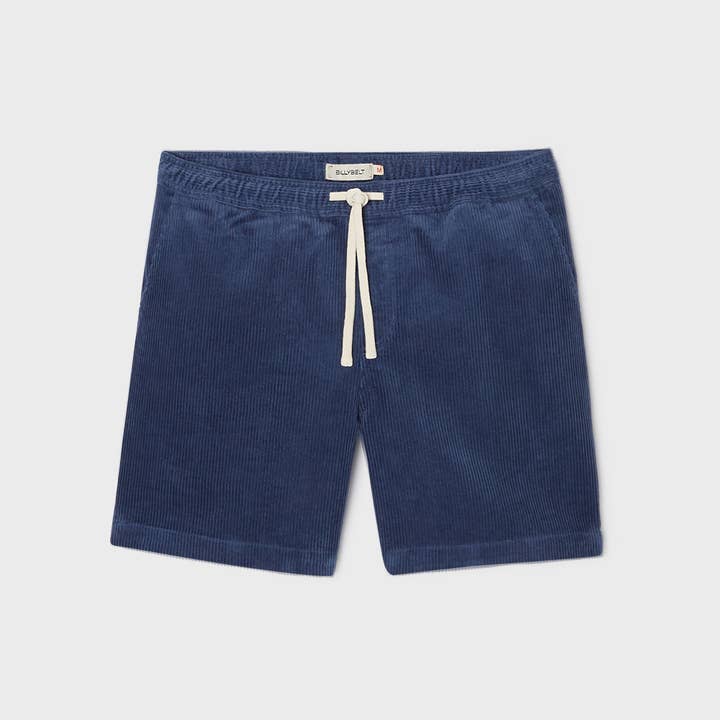 Velvet Shorts van Beach Horizon — Marineblauw voor wholesale door BILLYBELT