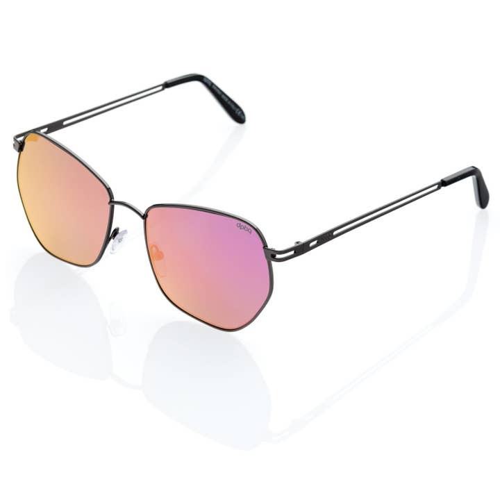 Kvinnors femkantiga speglade linser solglasögon för wholesale av dp69