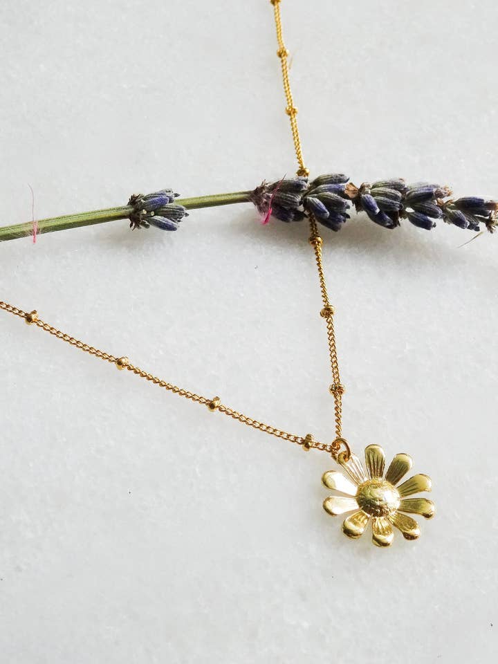 Colar gargantilha Marguerite com corrente de miçangas por atacado de LES TISSAGES DE CAMILLE