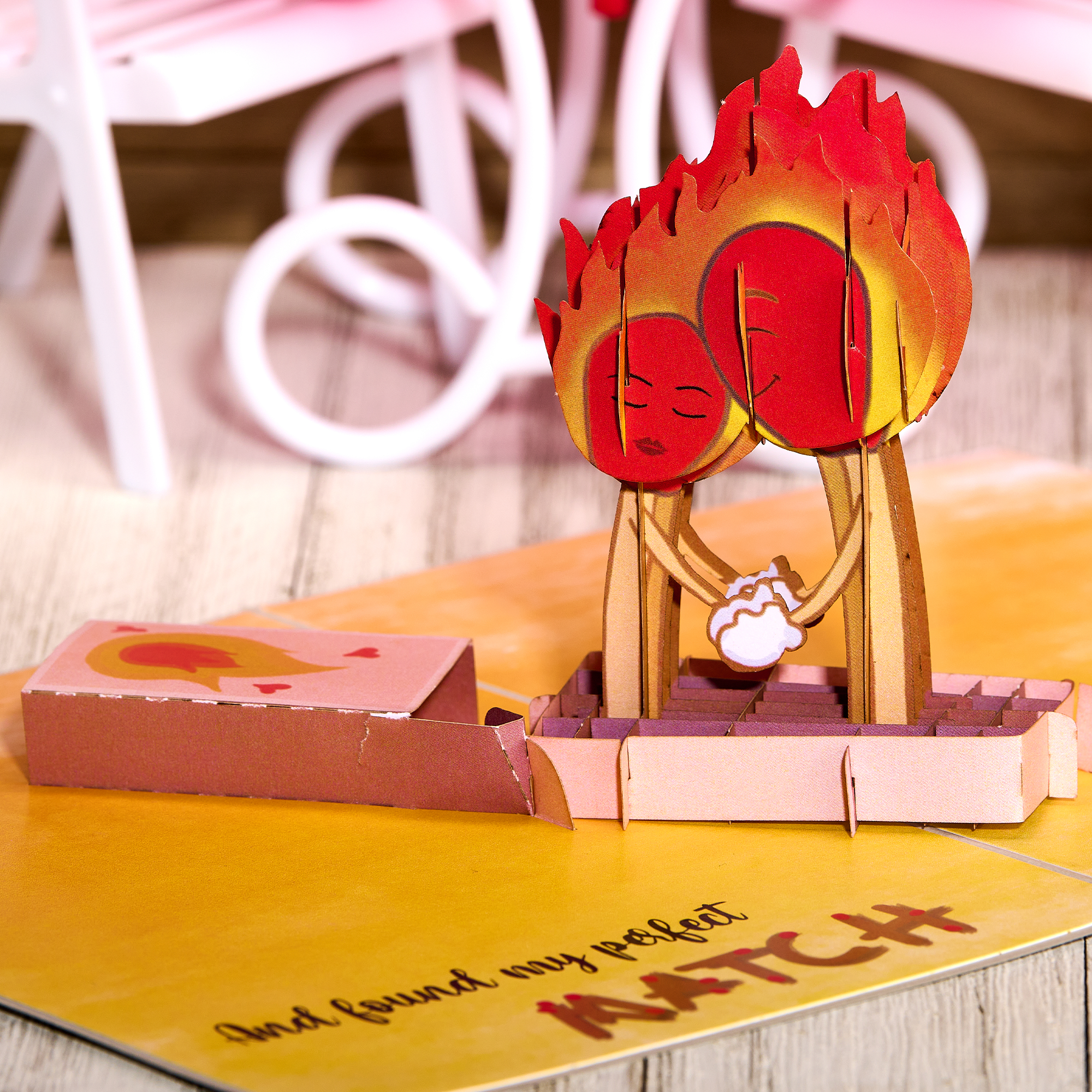 Card Foolery - Wholesale Anniversary Card - Perfect Match Funny 3D Pop-Up Met Online Dating Card1