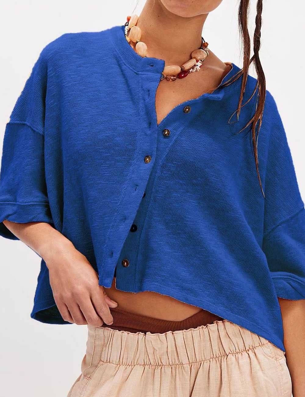 Sweetkama - Wholesale Cardigan - Women's - Ladies Solid Color Midi Sleeves Knitted Cardigan5