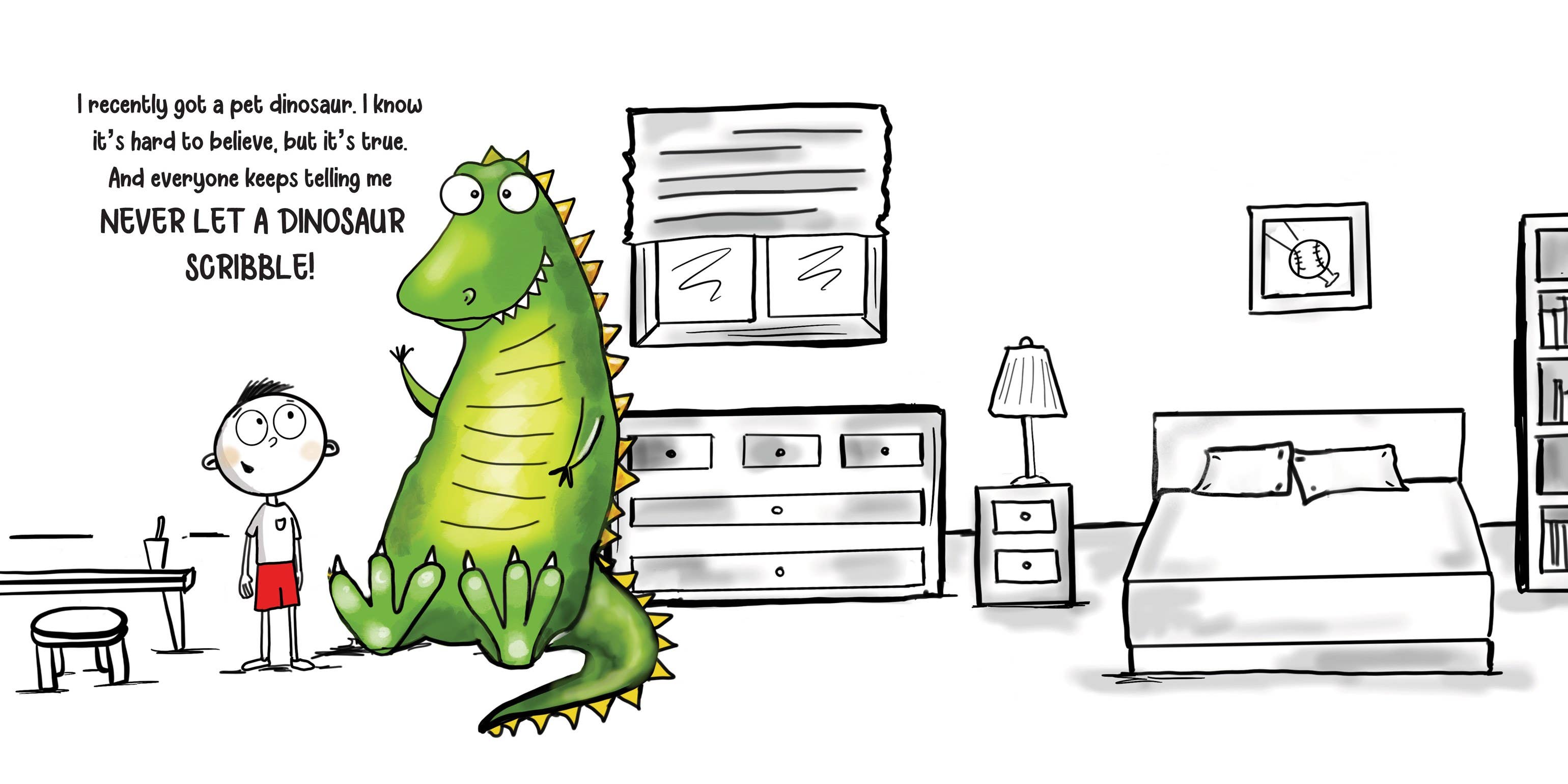 Sourcebooks - Wholesale Preschool Book (3-5) - Never Let a Dinosaur Scribble1