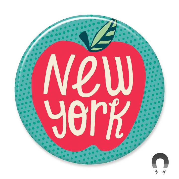 Grande ímã da grande maçã de Nova York por atacado de Badge Bomb