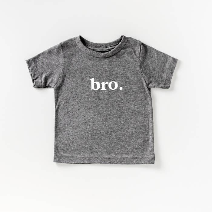 SBG Co. - Wholesale Screen Printed T-Shirt - Kids - bro. - Green or Grey - baby/toddler tee1