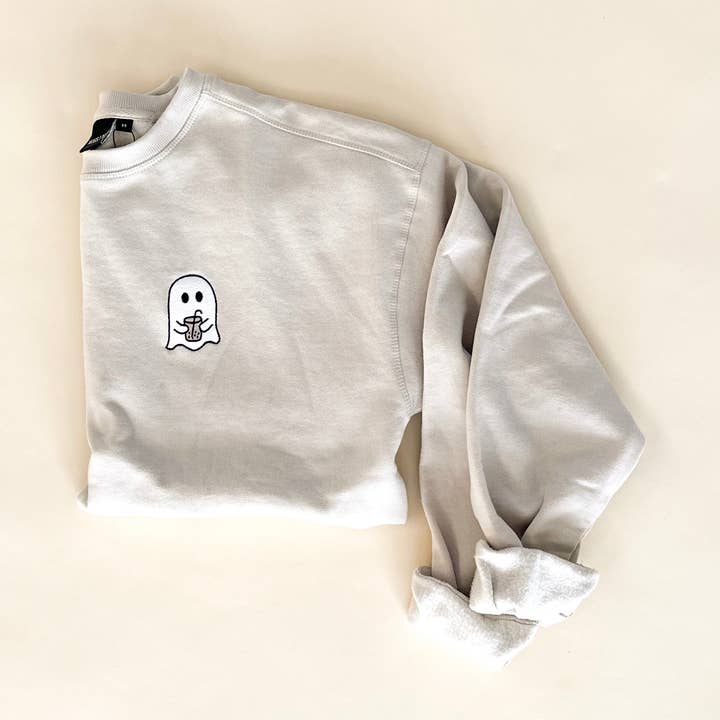 Iced Coffee Ghost Crewneck för wholesale av Merce and Company