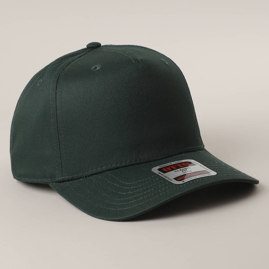Fashion City - Wholesale Trucker Hat - Unisex - Solid Color OTTO 5 Panel Mid Profile Trucker Hat 5