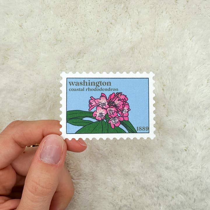 Washington Stamp Sticker for wholesale by Slik Art and Design