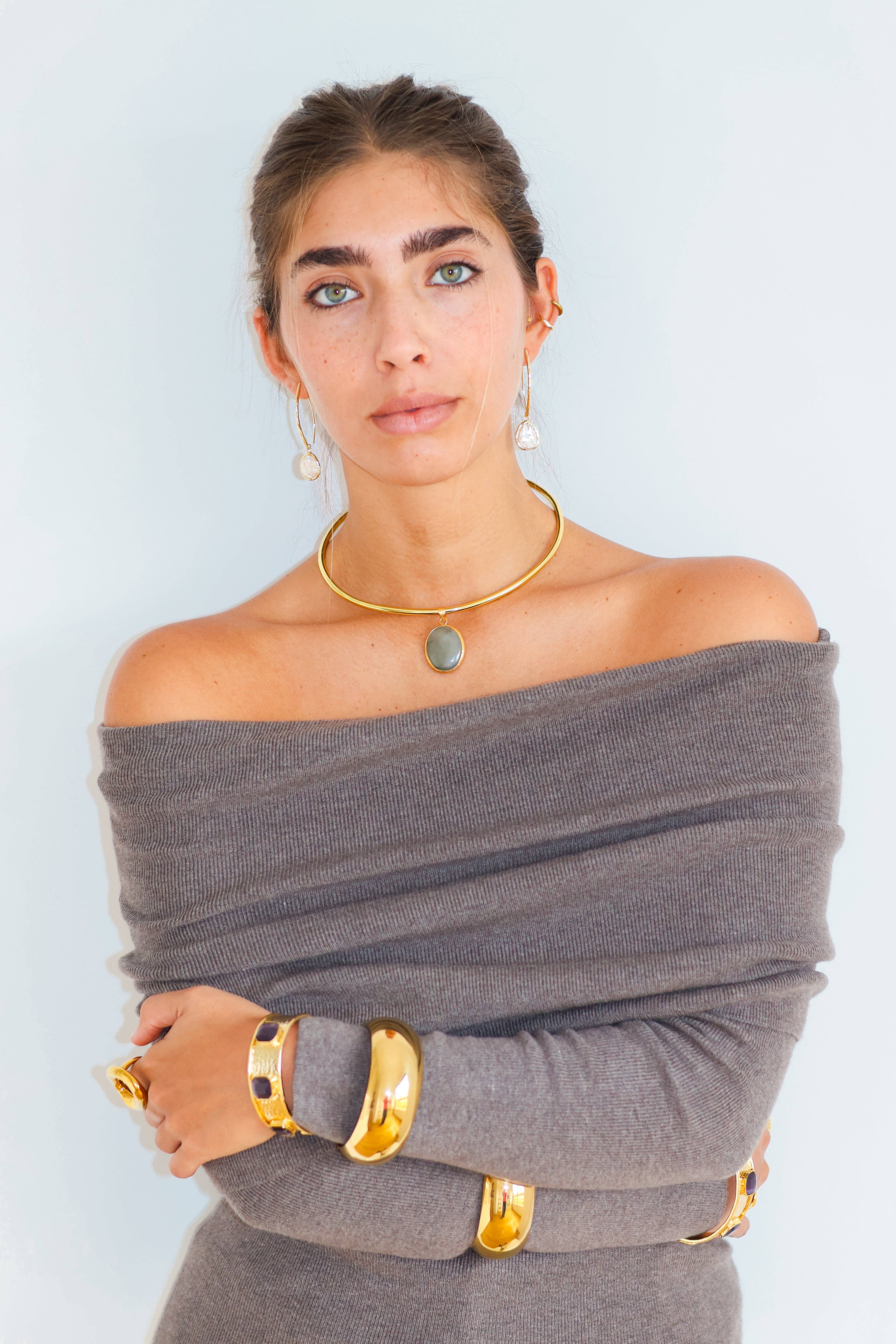 Woonder - Wholesale Choker/Collar - Green Amulet Choker8