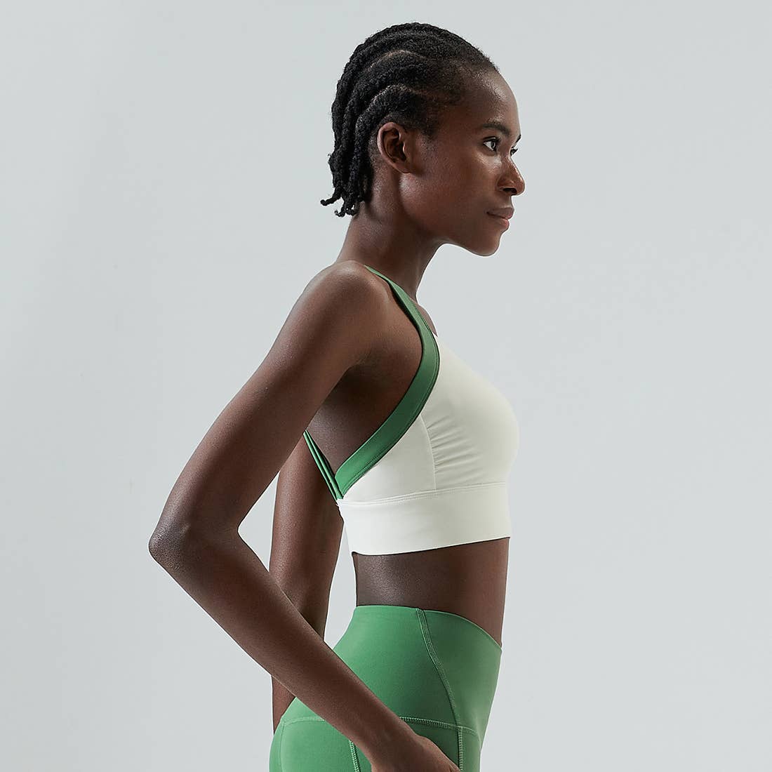 Sodalemon - Wholesale Sports Bra - Women's - Full Coverage With Wide Straps Contrast Color Sports Bra10