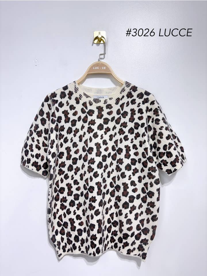 LUCCE - Wholesale Blouse - Women's - Leopard Print Top