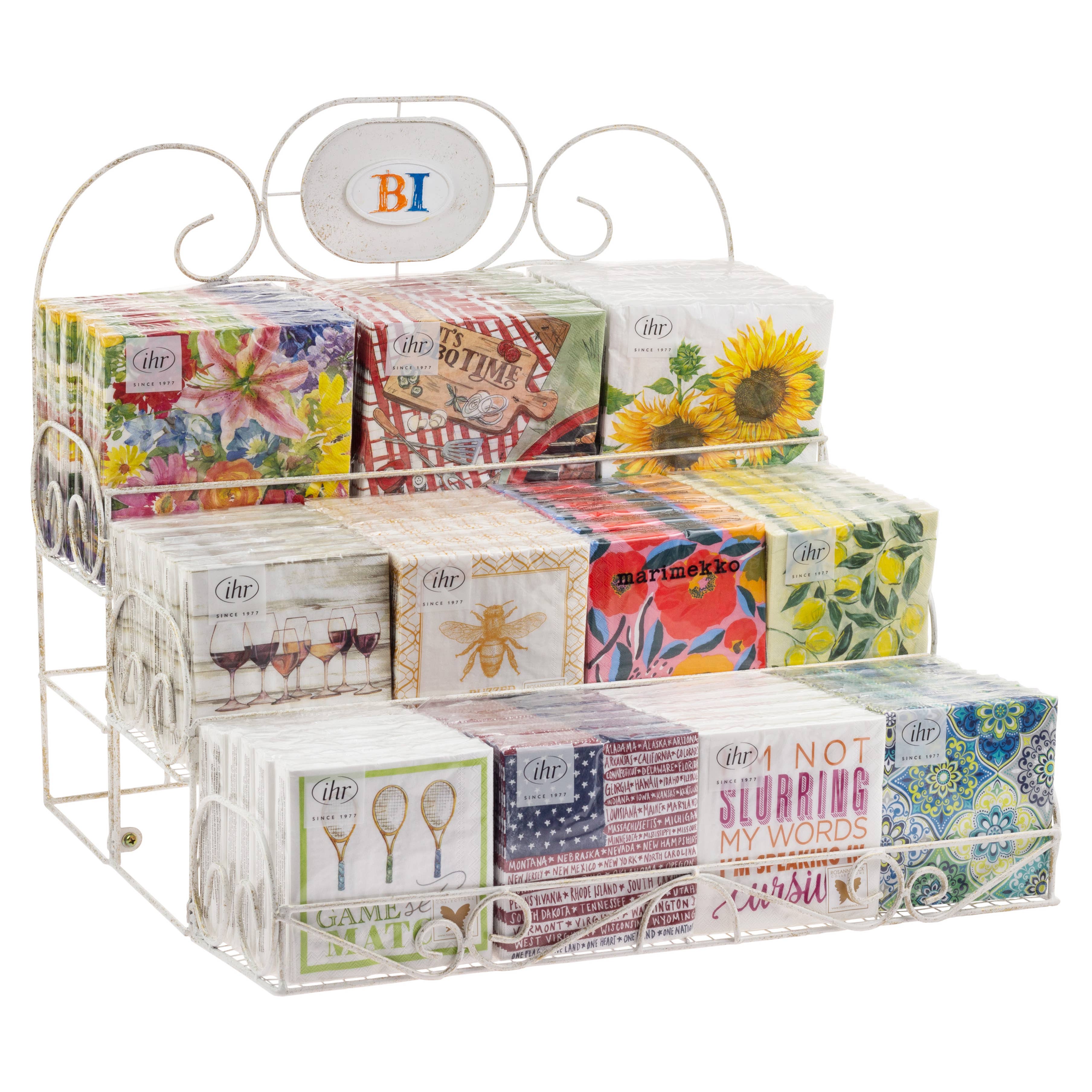 Boston International - Wholesale Napkin Holder - Wire Counter Display for Cocktail and Lunch Napkins1