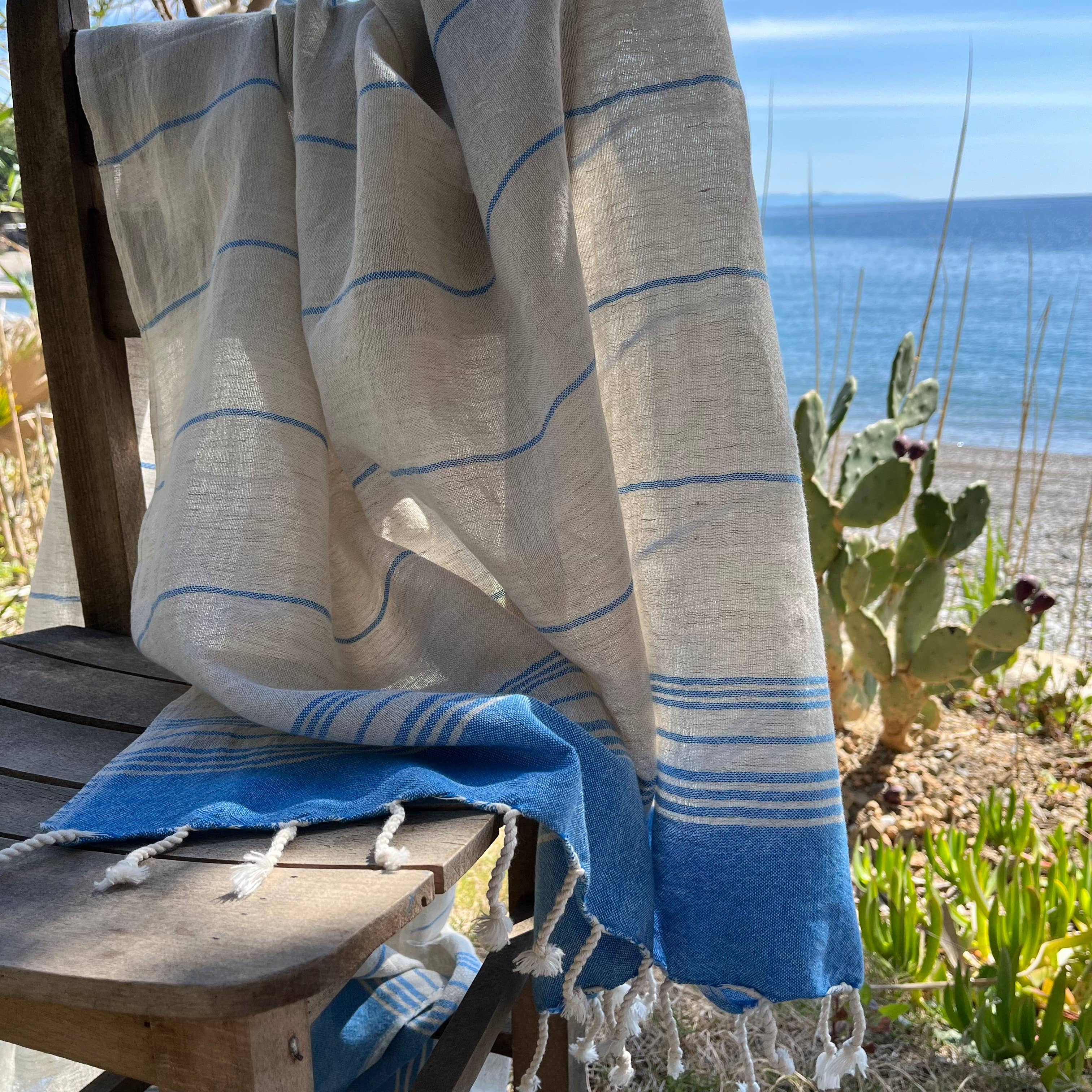 loom.ist – Großhandel Badetuch – Karya Leinen Strandtuch / Türkisches Handtuch35