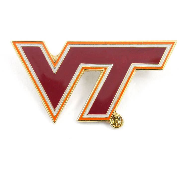 NCAA Virginia Tech Hokies Team Logo Pin for wholesale by Aminco USA