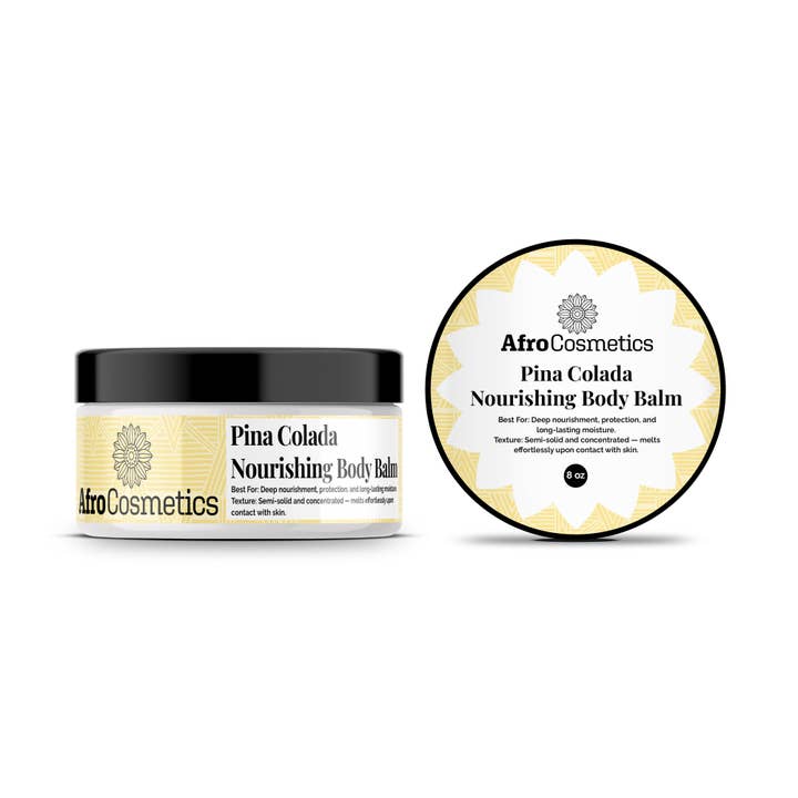 Nourishing Body Balm-Pina Colada 8 oz for wholesale by AfroCosmetics & Culture