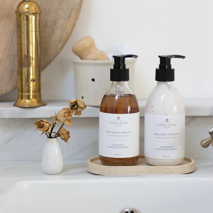 Samalanah Collection – wholesale Hand soap/wash – Dark Honey & Tobacco Hand Wash & Lotion1