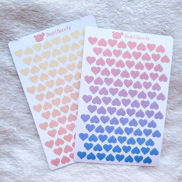 Gradient Heart Deco | Decor Sticker Sheets | Decoration Stickers for wholesale by This Little Cafe