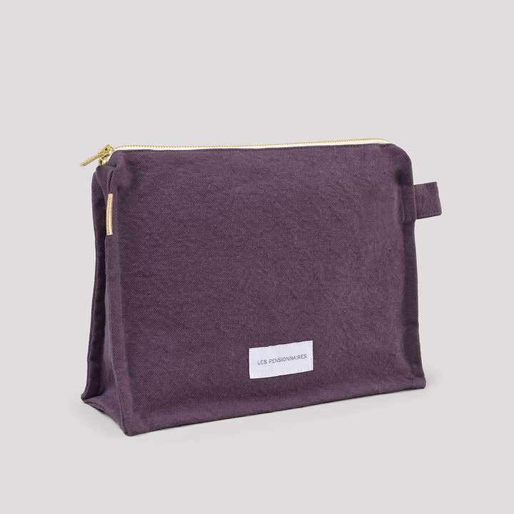 Organic Cotton Canvas Toiletry Bag in Eggplant Purple and other Purchase Wholesale cosmeticos profesional. Free Returns & Net 60 Terms on Faire trending on Faire.