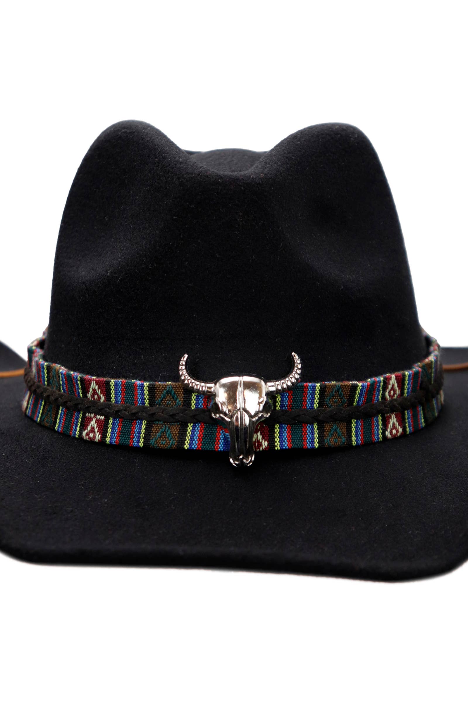 Cap Zone – Chapéu de cowboy - Unissexo por atacado – Chapéu de Feltro Cowboy Cap Zone Tycoon com Aba Relaxada e Fivela Tribal Navajo31