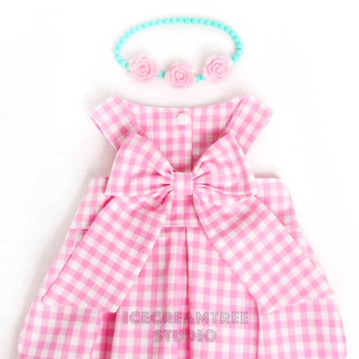 Barbie Inspired Outfit Dress Necklace Set - Dog Cat Costume for wholesale by Icecreamtree Studio