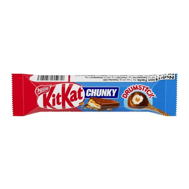 Echo Sales America - Wholesale Chocolate Bar - KitKat Chunky Drumstick Bar - 44g, case 24ct