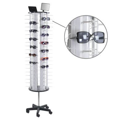 Specialty Store Services - Wholesale Retailer Display - Accessories - Eyewear Floor Display Spinner with Casters - Holds 120 Pairs1