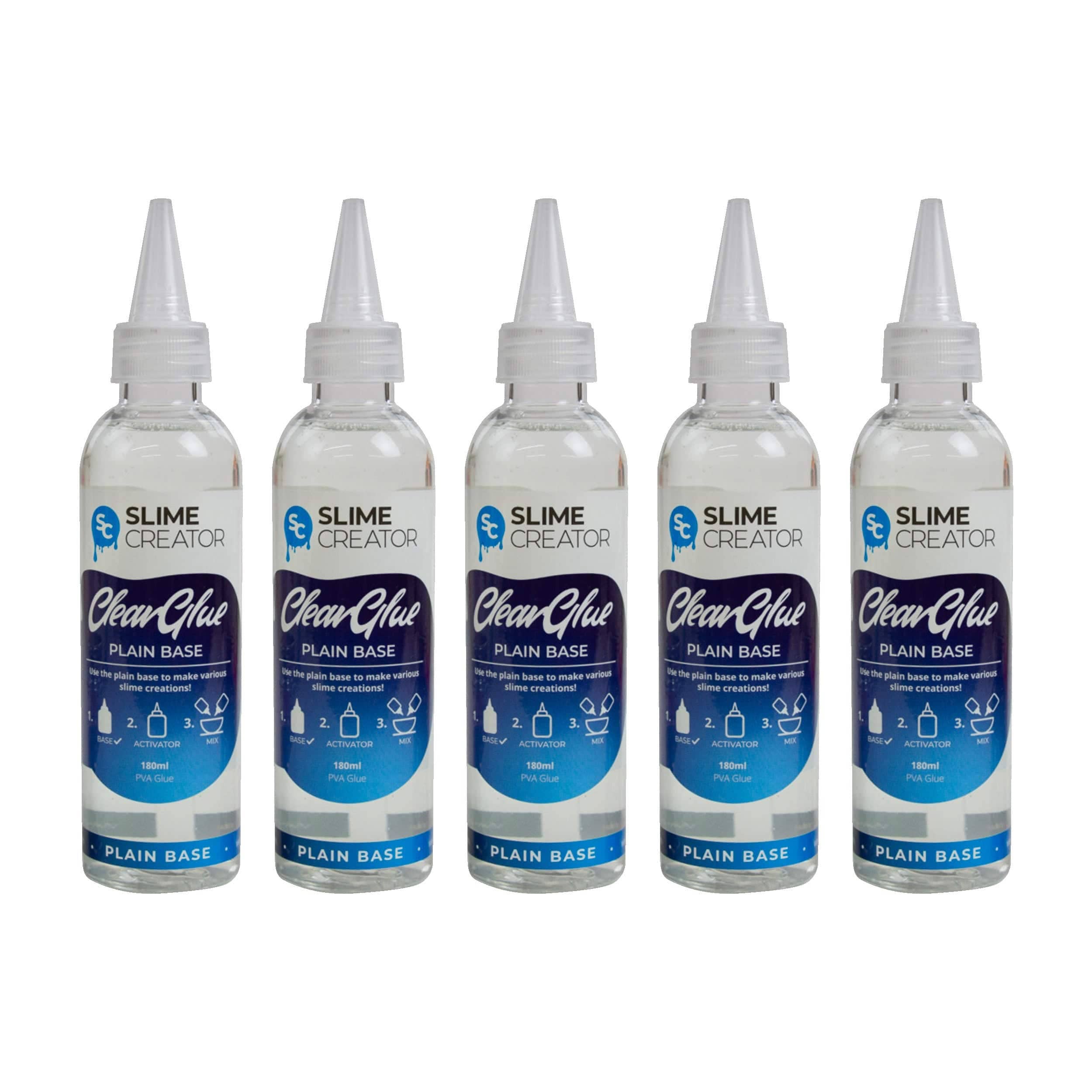 Tonic Studios - Wholesale Putty/slime – Child - Slime Creator - Plain Base Glue - White Glue, 180ml Bottle, Safe & Tested, Versatile for DIY Slime Making (Pack of 5)6