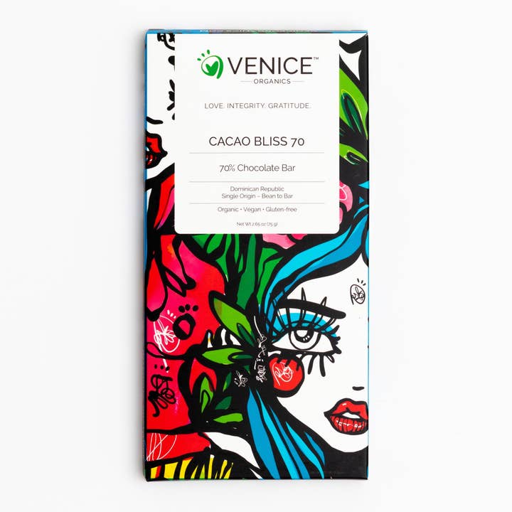 Cacao Bliss 70 for wholesale by Venice Organics