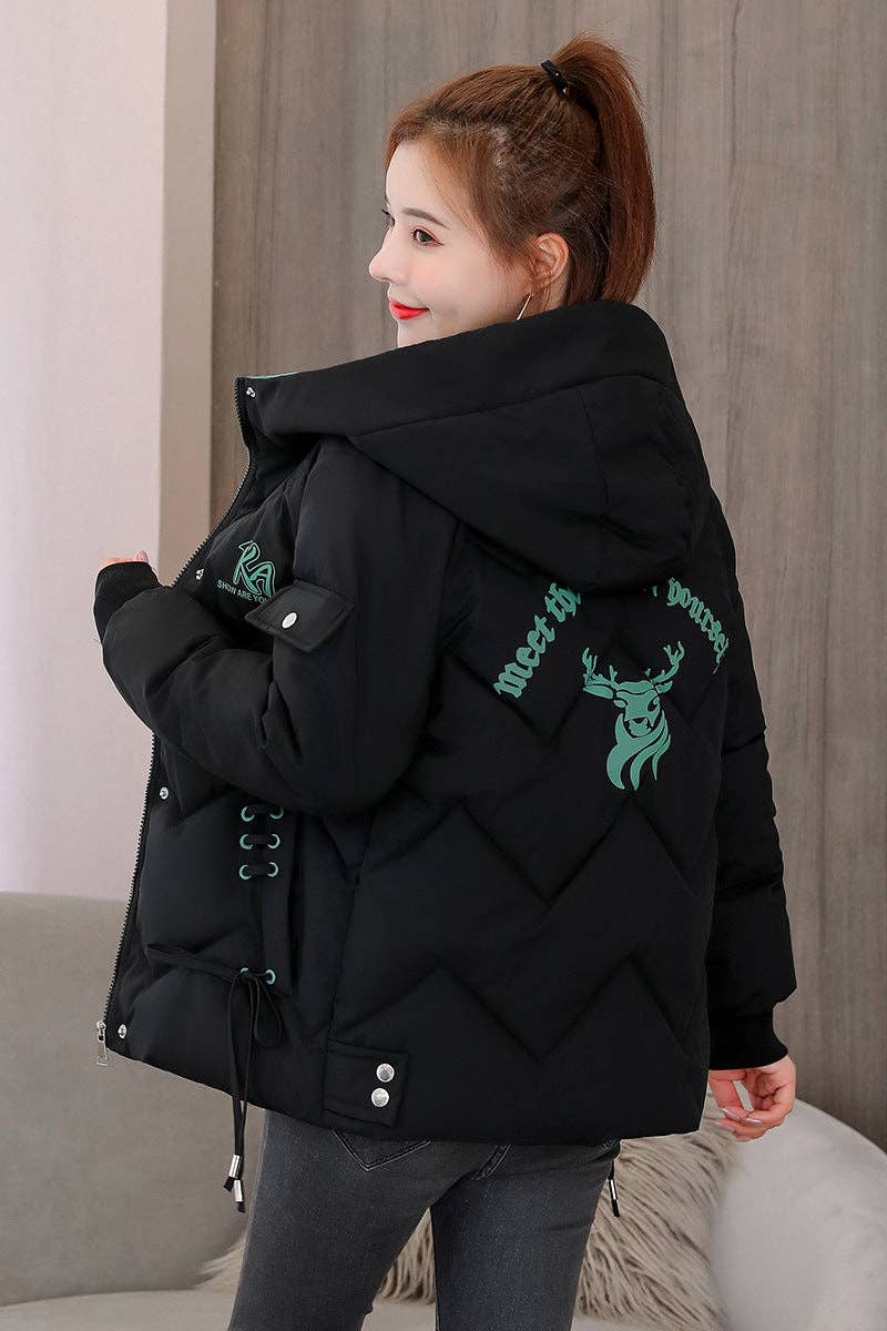 Marayn - Wholesale Puffer Jacket - Women's - Chic 2025 Winter Puffer Jacket Korean Style Warm Loose #210