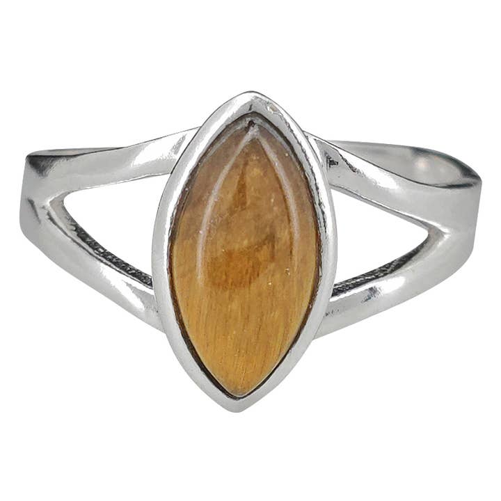 Amberman – wholesale Solitairering – Tiger Eye Sterling Silver Ring