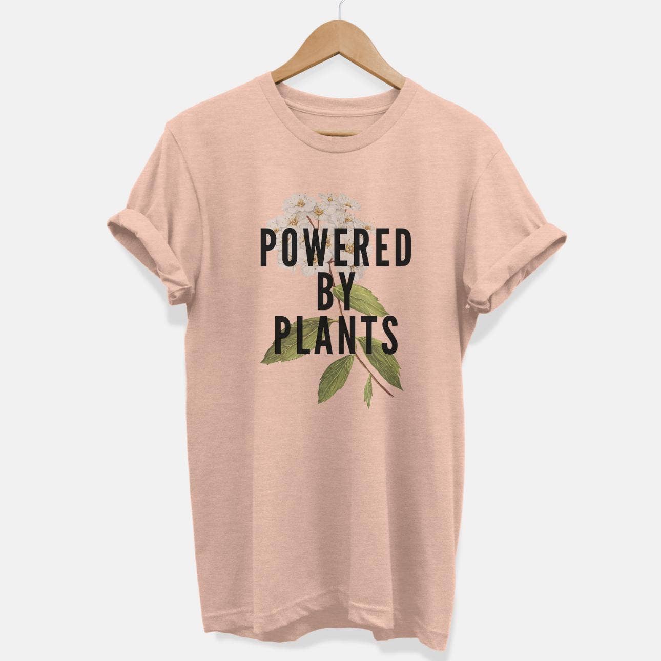 VO – wholesale Screen printed t-shirt – unisex – Powered By Plants Ethical Vegan T-Shirt (Unisex)3