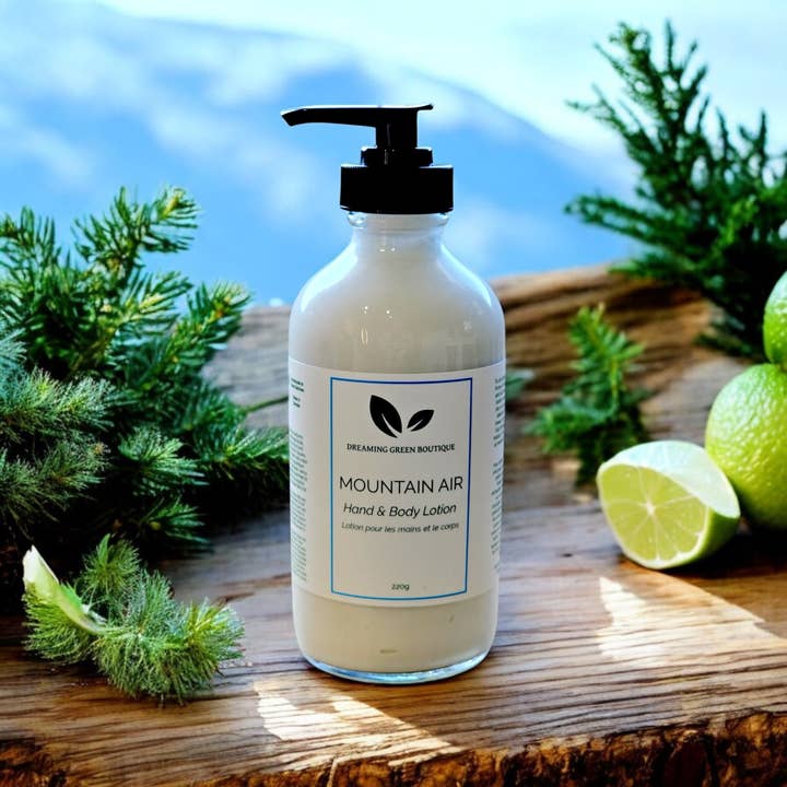 Mountain Air Hand & Body Lotion for wholesale by Dreaming Green Boutique