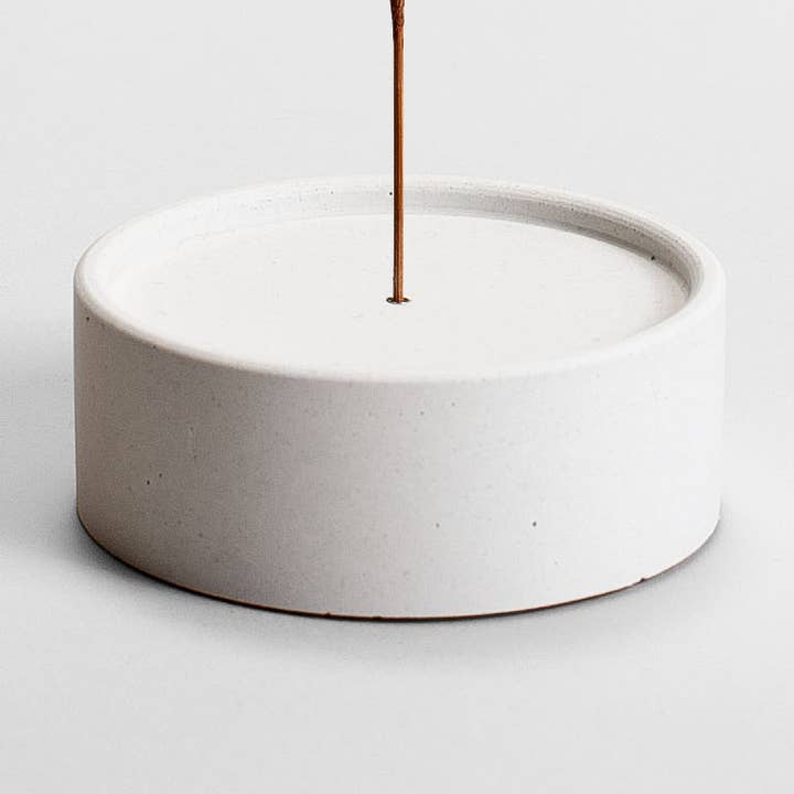 White Concrete Incense Holder | Incense Burner | Geometric for wholesale by ZOA concept