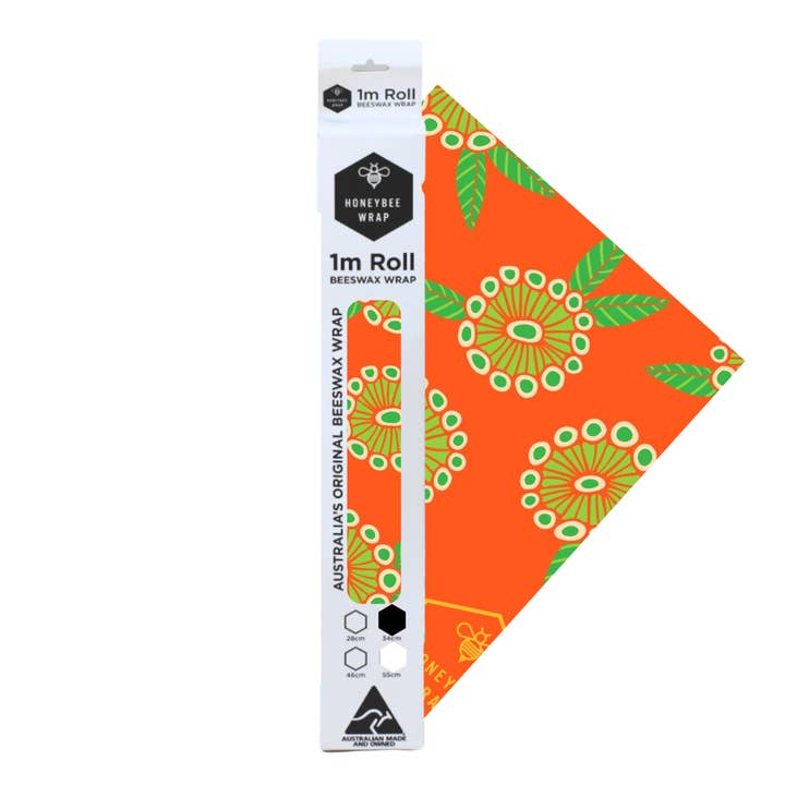 WH Beeswax Rolls 1m x 34cm for wholesale by Honeybee Wrap