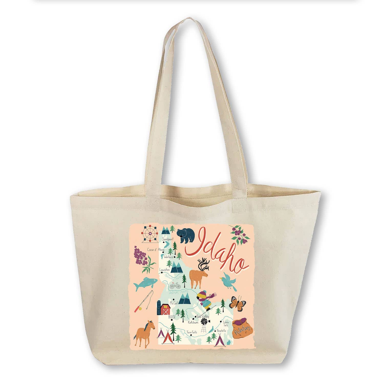 Works of Heart - Wholesale Tote Bag - Unisex - Home State Home: Canvas Totebag9