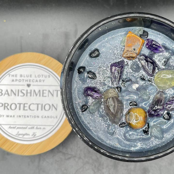 Banishment/Protection Intention Candle for wholesale by The Blue Lotus Apothecary