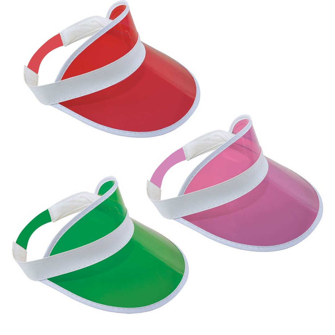 P'tit Clown - Wholesale Visor - Women's - Fluorescent Transparent Visor - Random Color - Adult2