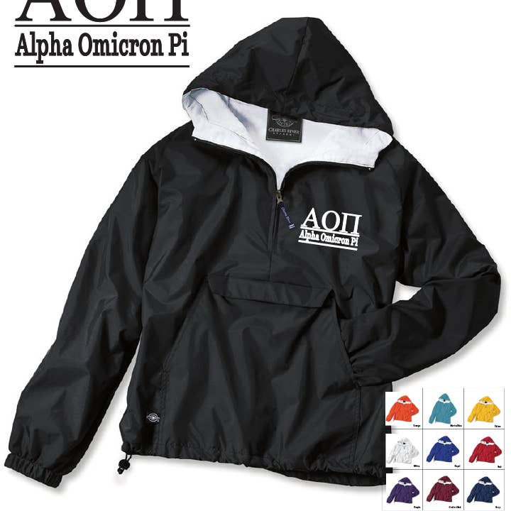 Sorority Rain Jacket by Charles River (2XLARGE) for wholesale by Simply Sisters