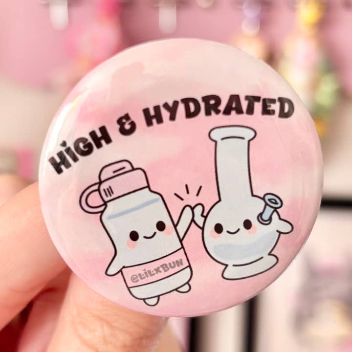 Hydratisierter Button 1,75"-Button für den Großhandel von lilxbun