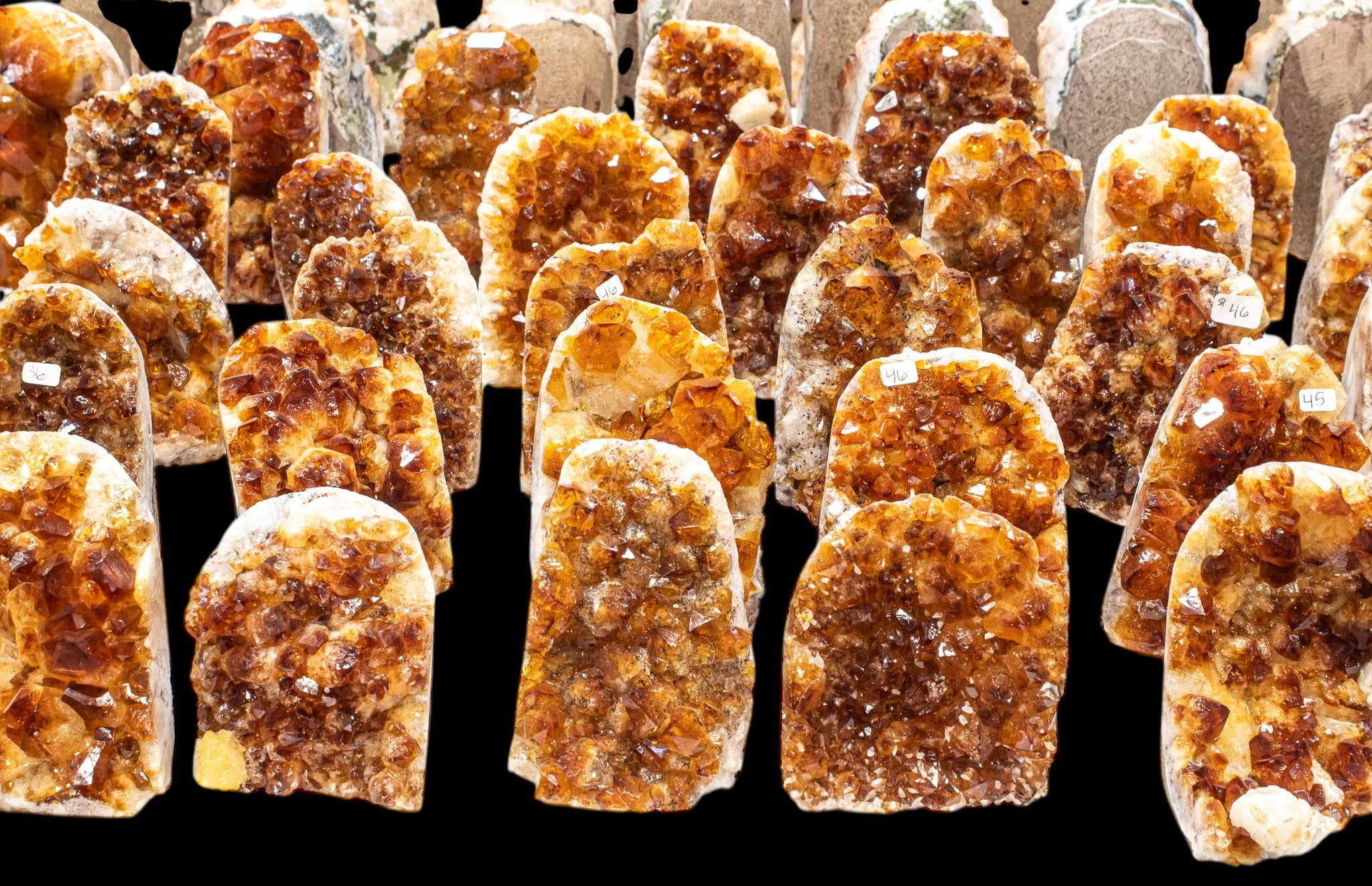 Quasar Gems USA - Wholesale Spiritual Stone/Crystal - Citrine Cut Base Standing Dark1