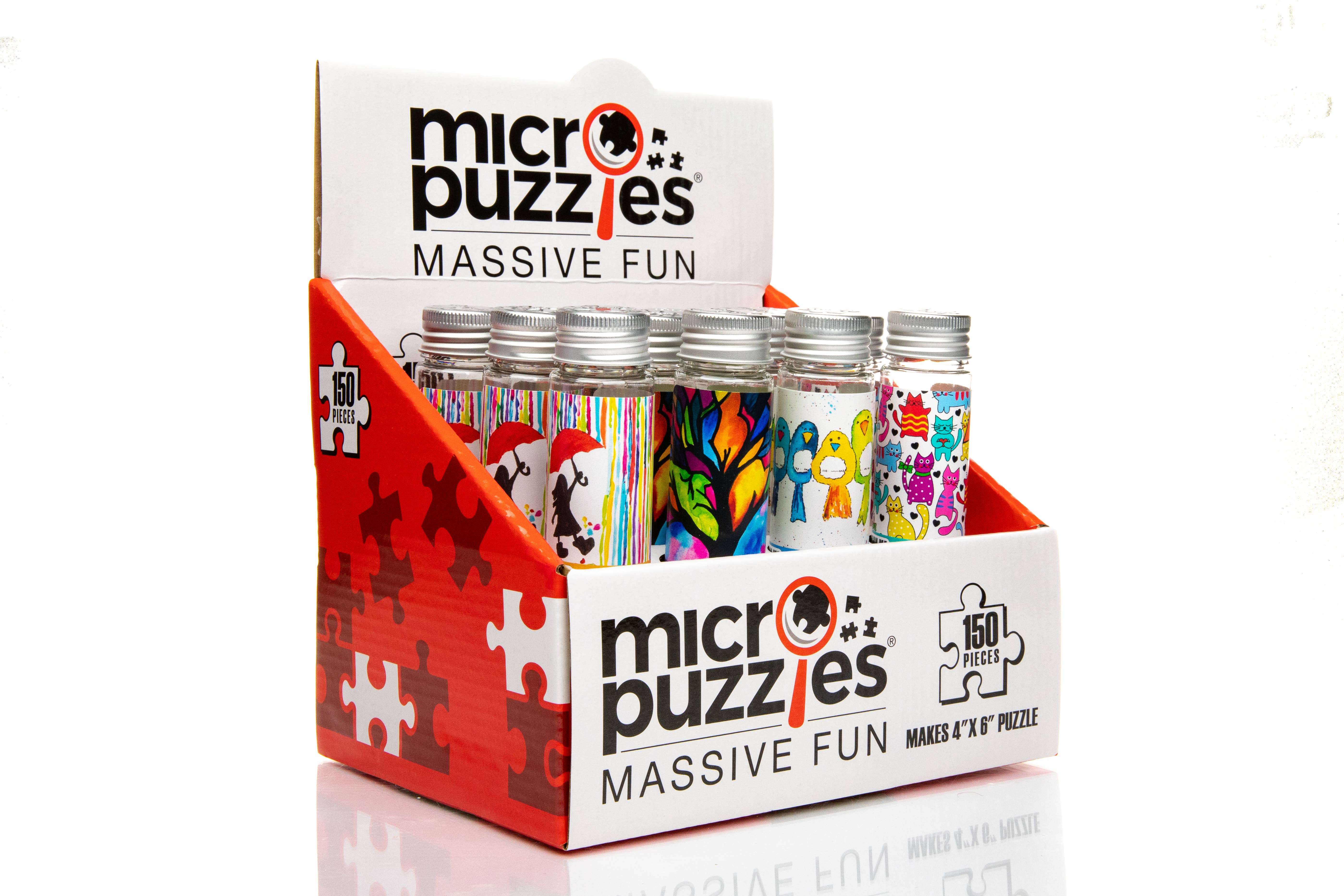 Micro Puzzles - Vente Puzzle – adulte - Présentoir en carton pleine couleur MicroPuzzles1