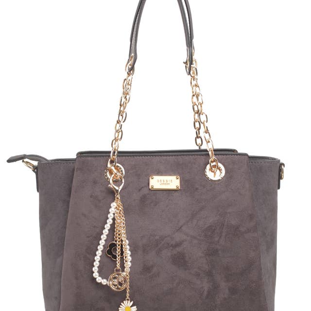 Bessie London - Wholesale Shoulder Bag - Women's - GLAMOUR CHAIN SHOPPER BAG3