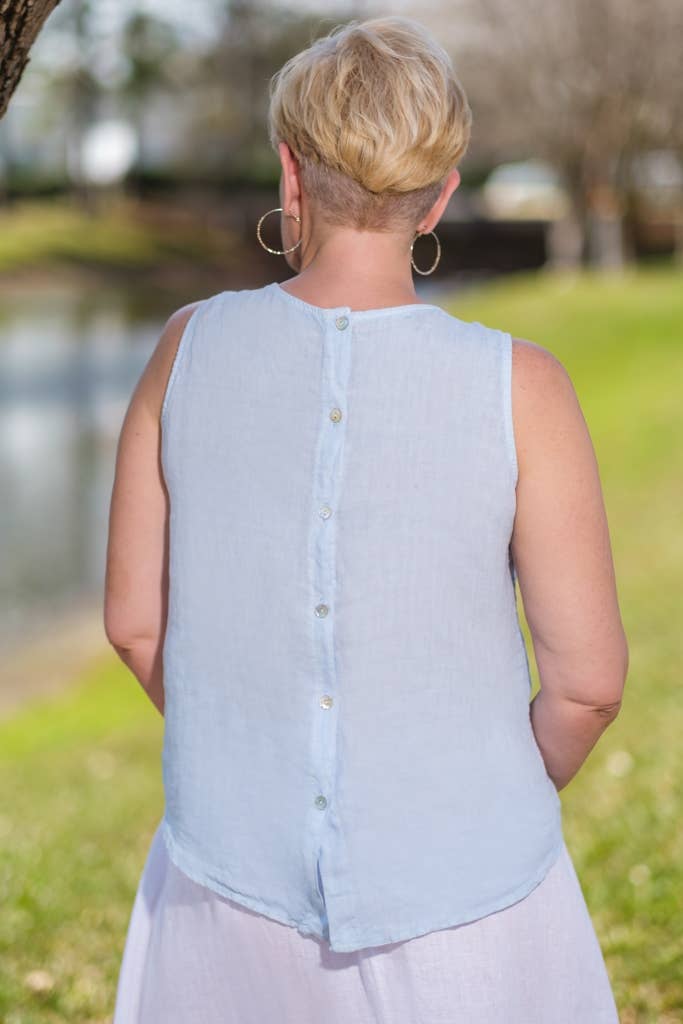 TINA Stephens Italy/Tees By Tina – Großhandel Bluse – Damen – Anabelle Knopfleiste hinten (BT114)6